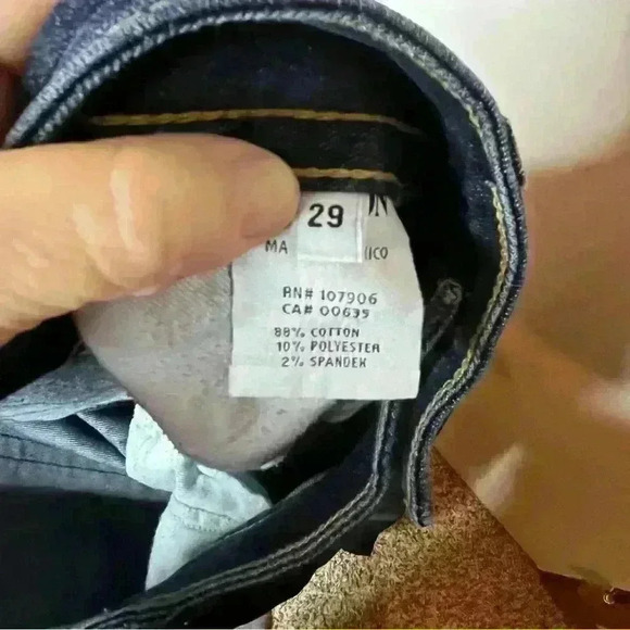 Hudson Signature Midrise Bootcut Denim Jeans Women 29 Dark Wash Blue Flap Pocket - Picture 10 of 10